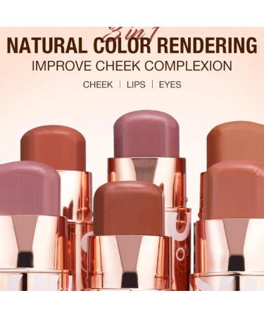  G n rique 3-in-1 Cream Blush Balm for Cheek Lips and Eyelids 6 Colors Waterproof Lightweight Luminous Finish Eyeshadow Palette Lip Gloss - Buy Online on GoSupps.com