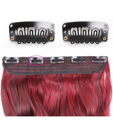 Metal Snap Clips for Hair Extensions U-Shape Wig Clips with Soft Rubber DIY Hair Extension Accessories in Black - Buy Online on GoSupps.com