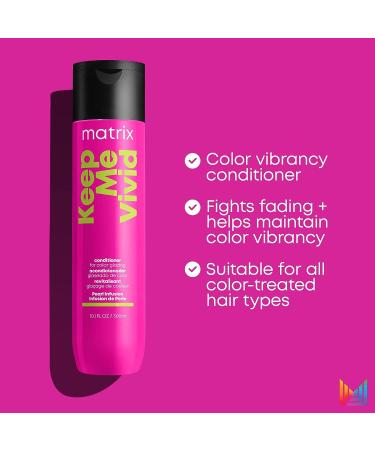 Matrix Keep Me Vivid Conditioner | Nourishing Salon Conditioner for Color Treated Hair | Prevents Fading | 10.1 Fl Oz (Pack of 1) - Buy Online on GoSupps.com