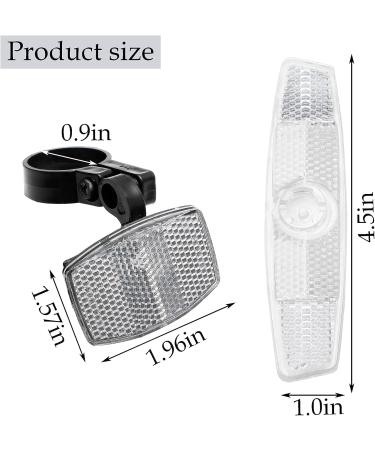 Jobazok 6Pcs Bike Reflectors Kit - Front and Rear Bicycle Lights for Night Riding - Red/White Cycling Accessories - Buy Online on GoSupps.com