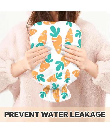 Naanle 2L Carrot Hot Water Bottle - Transparent Large Hot & Cold Therapy Bag for Pain Relief - Ideal Hand & Feet Warmer - Buy Online on GoSupps.com