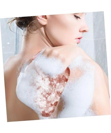 KOMBIUDA 1 Set Bath Towel Back Exfoliator Brush Back Scrubber Towel Bath Washcloth Loofah Strap Brown Nylon - Buy Online on GoSupps.com