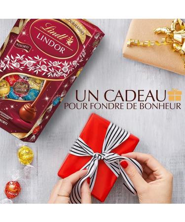 Lindt - Cornet LINDOR - Assortiment de Chocolats au Lait Blancs Double Chocolat Caramel Pointe de Sel - C ur fondant - Id al pour No l 562g marron clair blanc noir 562g - Buy Online on GoSupps.com