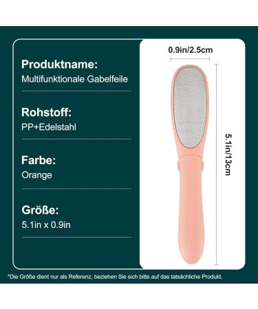 2 in 1 Callus Remover Callus File Used to Remove Callus Foot Double Sided Dead Skin Stainless Steel Rubs Dead Skin Fork for Foot Care - Buy Online on GoSupps.com