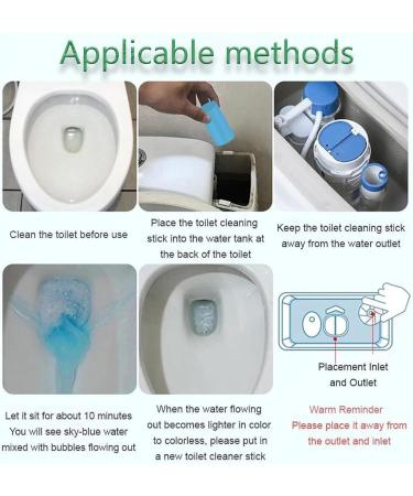 Upgraded Concentrated Descaling Toilet Cleaning Stick Toilet Cleaner limescale Remover Deep Cleaning Long-Lasting (4pcs) - Buy Online on GoSupps.com