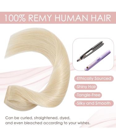 Silk-Co 1PC Clip-In Hair Extensions - Real Human Hair 20cm 40g Soft & Naturally Smooth Blonde 613# - Buy Online on GoSupps.com
