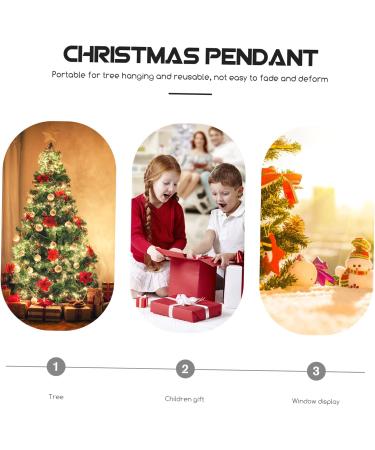 Zerodeko 7 Boxes Christmas Tree Pendant Glitter Hanging Ball Ornament House Decor Accessories Outdoor Plating - Buy Online on GoSupps.com