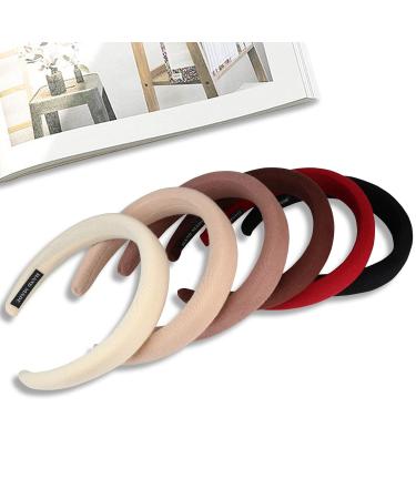 Dillot 6 Pack Padded Wide Turban Headbands - Fashion Hair Hoops for Kids, Women, Girls - No Slip Comfortable Hairbands - Ideal for Spa, Yoga, Makeup - Buy Online on GoSupps.com