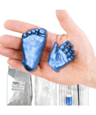 BabyRice Large Baby Hand and Foot Casting Kit with Metallic Paint (Blue) - Perfect Keepsake Gift for New Parents - Buy Online on GoSupps.com