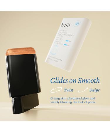 belif Aqua Bomb Niacinamide Sunscreen Stick SPF 50+ PA++++ Korean Sunstick for Face with Hyaluronic Acid No White Cast Lightweight Velvet Finish Daily UV Protection Semi-Matte Glow 0.63 oz Glow Sunstick (SPF 50+) - Buy Online on GoSupps.com