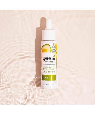 Yes To Avocado Hyaluronic Acid Serum - Deeply Nourishing Formula for Dry Skin - Vegan & Cruelty-Free - 0.95 Fl Oz - Buy Online on GoSupps.com