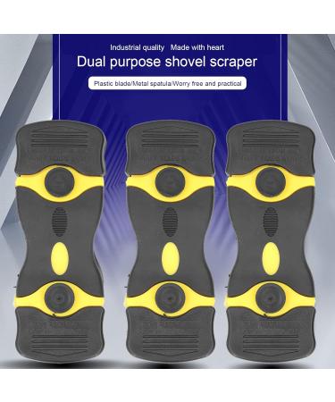 Razor Scraper 2 in 1 Tool - Easy Operation Metal & Plastic Blades for Boats (Black & Yellow) | International Shipping - Buy Online on GoSupps.com