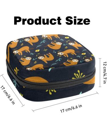 Sweet Baby Sloth Storage Bag for Women | Large Menstrual Cup & Tampon Organizer | Multi-Colored Zipper Pocket for Bandages & Inserts - Buy Online on GoSupps.com