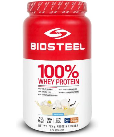 BioSteel 100% Whey Protein Powder rBGH Hormone Free & Hydration Mix Great Tasting Hydration with Zero Sugar and No Artificial Flavours or Preservatives Mixed Berry Flavour 45 Servings per Tub Protein Powder + Mixed Berry Flavour Vanilla 725 g (Pack of 1) - Buy Online on GoSupps.com