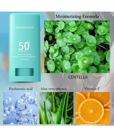 KARLOR Sunscreen Stick SPF50+ Face Sunscreen Stick Body Sunscreen Stick UVA/UVB Radiation Face Sunscreen cream stick UV Protection Sun Protection Refreshing Waterproof (Blue) - Buy Online on GoSupps.com