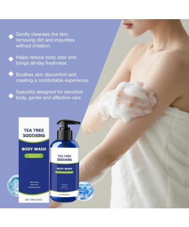  homomdy Tea Tree Body Wash gentle cleansing nourishes the skin and improves dry and rough skin reduces odors keeps skin fresher promotes healthy skin and feet for men and - Buy Online on GoSupps.com