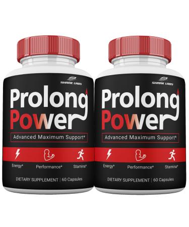 Prolong Power Capsules Prolong Power Premium Formula Maximum Strength Supplement Pills Advanced Vitamin Capsules (2 Pack)