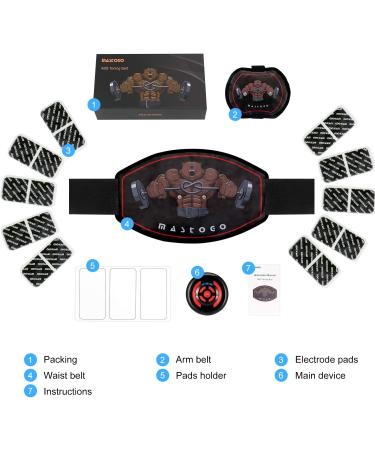 Mastogo Electronic Abs Toning Training Belt - 9 Modes EMS Abdominal Stomach Machine for Men and Women - Buy Online on GoSupps.com