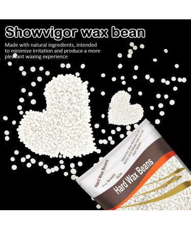 Leaflai 500g Professional Wax Beads Hard Wax Beads Full Body Premium Wax Melt and Apply To Skin Painless Gentle Hair Removal of Full Body Face & Bikini Line(Pearl) White - Buy Online on GoSupps.com