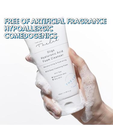 Blanc Doux Oligo Hyaluronic Acid Facial Cleanser | Vegan Deep Foam Face Wash for Acne-Prone & Sensitive Skin | Hydrating Korean Skincare 4.05 Oz - Buy Online on GoSupps.com
