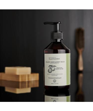 Read The Label - Organic Hand & Body Wash with Pure Essential Oils Bergamot & Grosso Lavender - Gently Cleanses Moisturises & Soothes 300ML - Buy Online on GoSupps.com