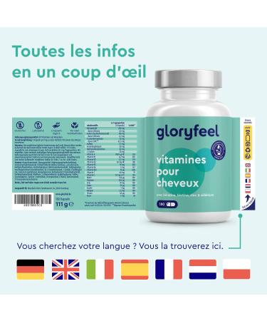 Vitamins with Biotin Zinc & Selenium Hair Growth Anti Hair Loss 180 Capsules (3 Months) Millet Extract and Keratin 24 Vitamins & Minerals No Additives - Buy Online on GoSupps.com