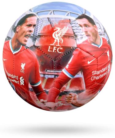 Liverpool F.C. Official Player Photo Size 5 Football | Multi-Colored Training & Match Ball | Perfect Merchandise & Collector's Item for Fans - Buy Online on GoSupps.com