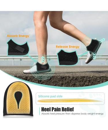 Adjustable Heel Cups | Breathable Heel Cushions for Plantar Fasciitis & Heel Pain Relief - Unisex Support - Buy Online on GoSupps.com