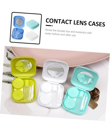 Partykindom Travel Size Contact Lens Container Set | Colorful Cosmetic Holder & Solution Kit | Perfect for Invisible Lens Storage - Buy Online on GoSupps.com
