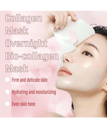 JHDZ Nifora Bio Collagen Mask Bio Collagen Real Deep Mask AntiAging Facial Treatment Masks Moisturizing Overnight Hydrogel Mask for Burning and Moisturizing Elasticity Enhancement 1Box4PCS - Buy Online on GoSupps.com