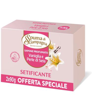  Spuma di Sciampagna Spuma di Sciampagna Rose and vanilla scented soap 90grx2 - Buy Online on GoSupps.com
