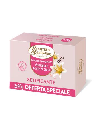 Spuma di Sciampagna Spuma di Sciampagna Rose and vanilla scented soap 90grx2