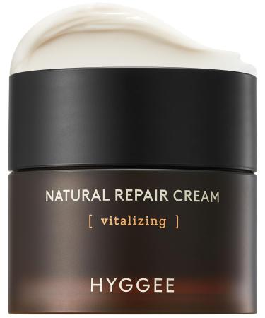 Natural Repair Cream - Vegan Red Ginseng & Peptides Nourishing Moisturizer for Enhanced Elasticity and Vitality - Anti Aging Firming Hydrating Face Cream for Rough and Dry Skin 1.69oz.