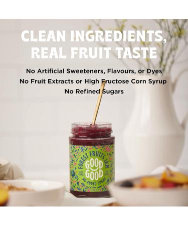 GOOD GOOD Sweet Forest Fruit Jam - Keto Friendly - Low Calorie Without Added Sugars - Vegan - Gluten Free - Preserves - 330g x4 - Buy Online on GoSupps.com