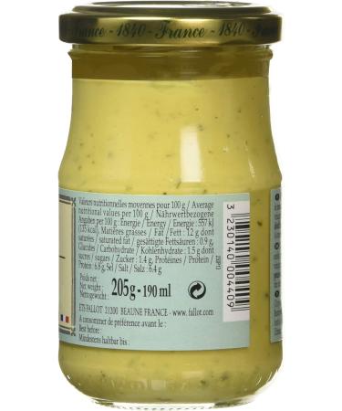 Fallot Dijon Mustard with Basil 205g - Exquisite Flavor Enhancer - Buy Online on GoSupps.com