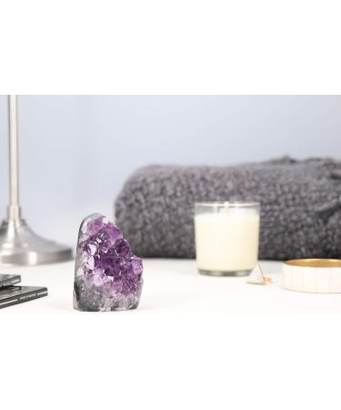 Deep Purple Amethyst Cluster (250-350g) - Polished Geode Quartz Crystal for Spiritual Healing and Home Decor - Buy Online on GoSupps.com