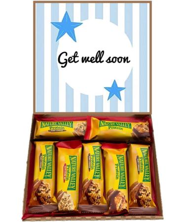 Get Well Soon Natures Valley Variety Protein Bar Box Gift Hamper Present - Buy Online on GoSupps.com