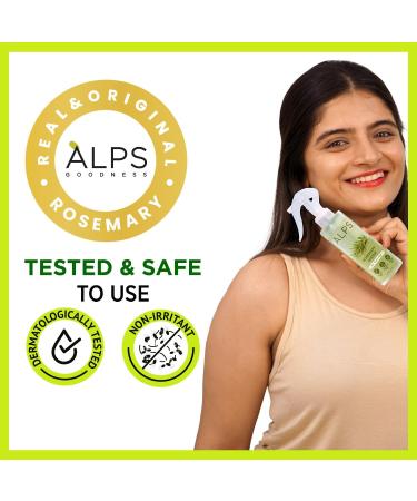 Alp's Goodnes's Rosemary Water Spray For Hair Growth (200 ml) | Hair Spray for Regrowth | Rosemary Hair Mist | Adds Shine | Helps Reduce Hairfall | Strengthens Hair | Suitable For All Hair Types - Buy Online on GoSupps.com