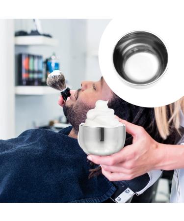 Beaupretty Shaving Soap Cup - Stainless Steel & Ceramic Smooth Shaving Foam Shell for Men - International Shipping Available - Buy Online on GoSupps.com