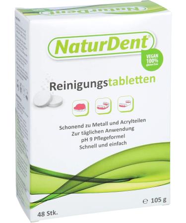Natural Dent Cleaning Tablets 48 Powerful Tablets for Effective Oral Hygiene | Shop Internationally Now! - Buy Online on GoSupps.com