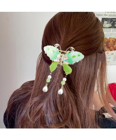 Butterflies Tassel Hair Clip | 3D Butterflies Clips | Hair Fashion Accessories Elegant Tassel Butterflies Hairpins Alloy Barrettes Tassel Butterflies -Shaped Hair Clip for Ladies Girls - Buy Online on GoSupps.com