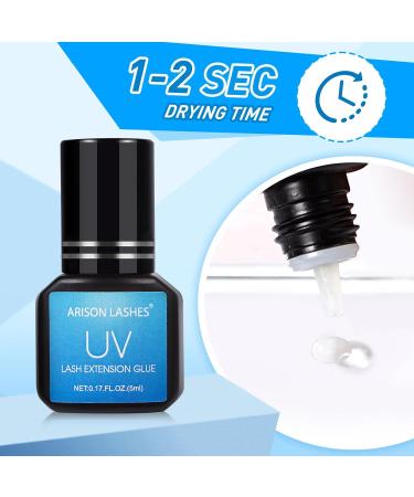 UV Lash Glue for Eyelash Extensions - 2 Pack | 8-9 Weeks Retention | Waterproof & Powerful | Professional Use Only - Buy Online on GoSupps.com