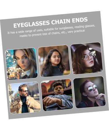 Coheali 100 Pcs Sunglasses Chain Holder - Anti-Loss Glasses Rope Fittings Necklace 2.2x1x1cm | International Shipping - Buy Online on GoSupps.com