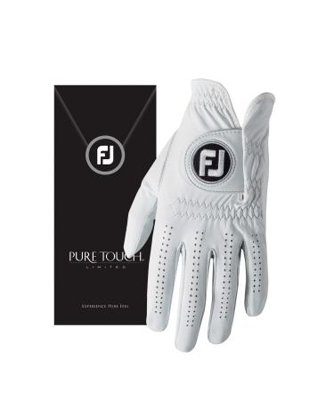 FootJoy Men's Pure Touch Limited Golf Gloves White Medium/Large Left