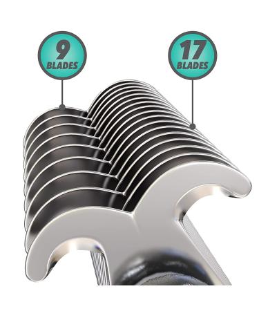 Professional Grade Double Sided Undercoat Pet Rake Brush | Reduces Shedding By 95% | Ideal for Dogs & Cats | Includes Free Nail Clipper - Buy Online on GoSupps.com