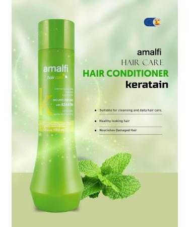 Amalfi Hair Conditioner with Keratin - Mojito Fragrance 25.3 fl oz | Deeply Nourishing & Strengthening for Silky Smooth Hair - International Shipping - Buy Online on GoSupps.com
