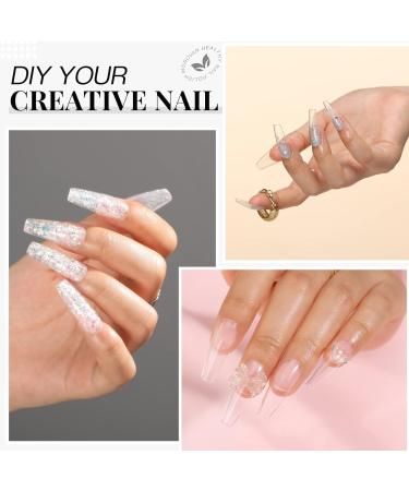 Morovan 5 in 1 Builder Gel for Nails - Clear Strengthener Reinforcing & Shaping Gel Kit with Nail File | International Shipping Available - Buy Online on GoSupps.com