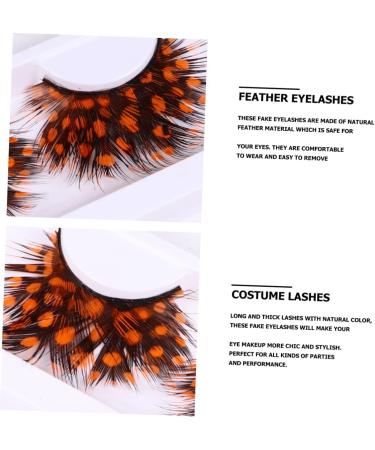 FRCOLOR 2 Pairs false eyelashes artificial eyelashes fluffy eyeslash halloween false eyelashes thick eyelashes false lashes full volume lashes extension Party Lashes spot 3d - Buy Online on GoSupps.com