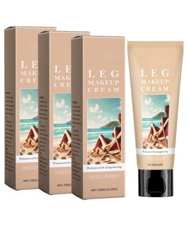 Maquillage imperm able pour les jambes et le corps Waterproof Long-Lasting Sweat-Proof Coverage Concealer couverture de tatouage et de cicatrices les jambes et le corps facile appliquer couvre co