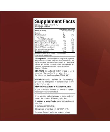 Menper Vino Carne Hierro Iron Supplement | Liquid Supplements with Iron & Vitamin Supplement Blend for Energy Support Red Blood Cell Function Oxygen Transport & Vitality | 16 Fl Oz - Buy Online on GoSupps.com